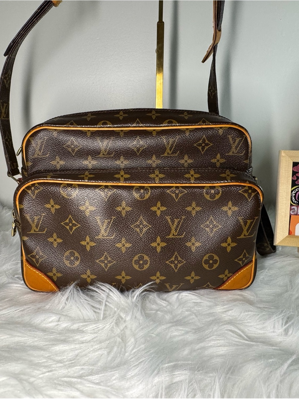 Louis Vuitton Monogram Canvas Two-Compartment Messenger Bag in Brown and Tan